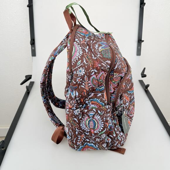 Vera Bradley Bancroft Backpack Quilted Marrakesh Cinnamon Paisley 50103 NWT main image 11